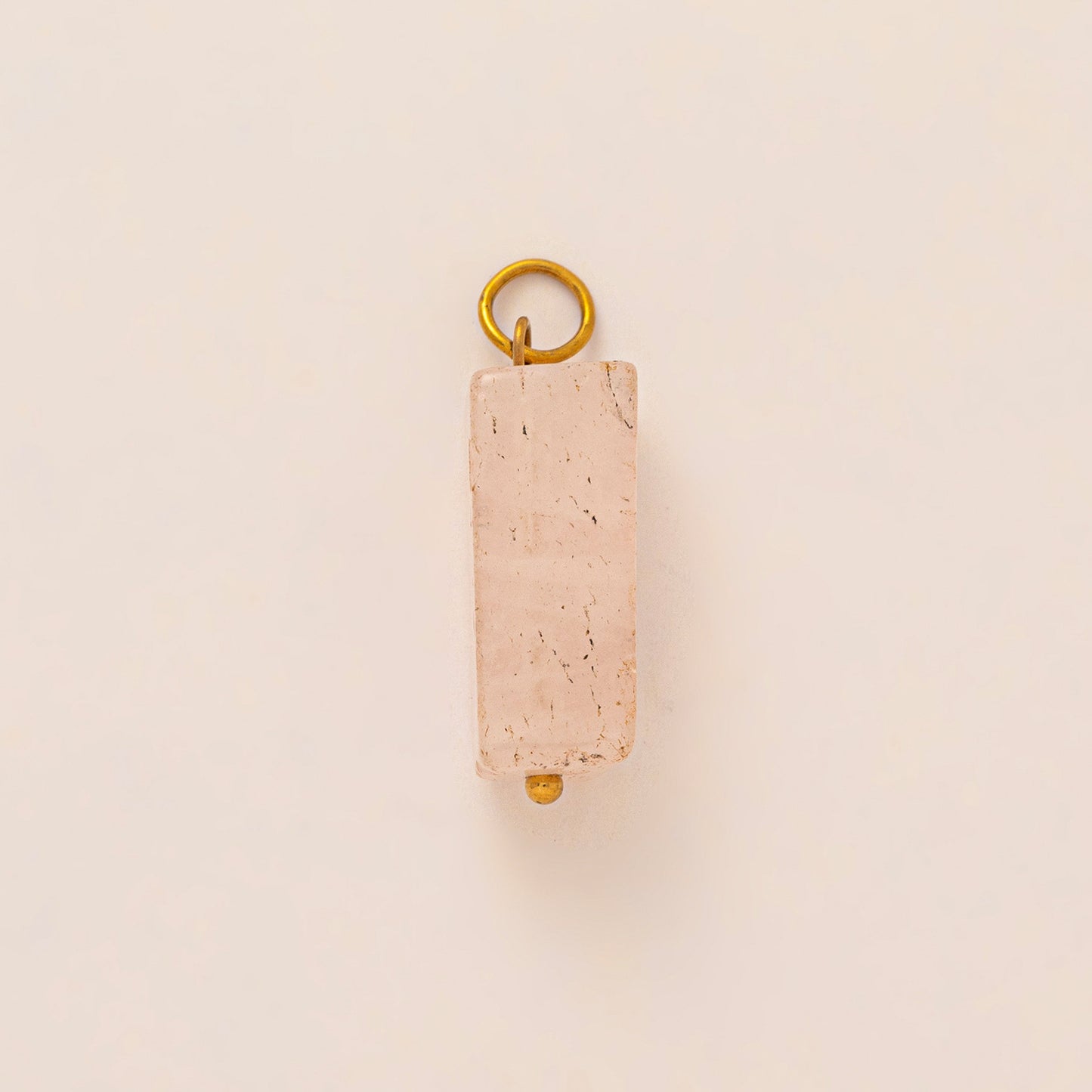 Luxury Business Floral Pattern Brass PVD Plated Cable Chain Charm Bar