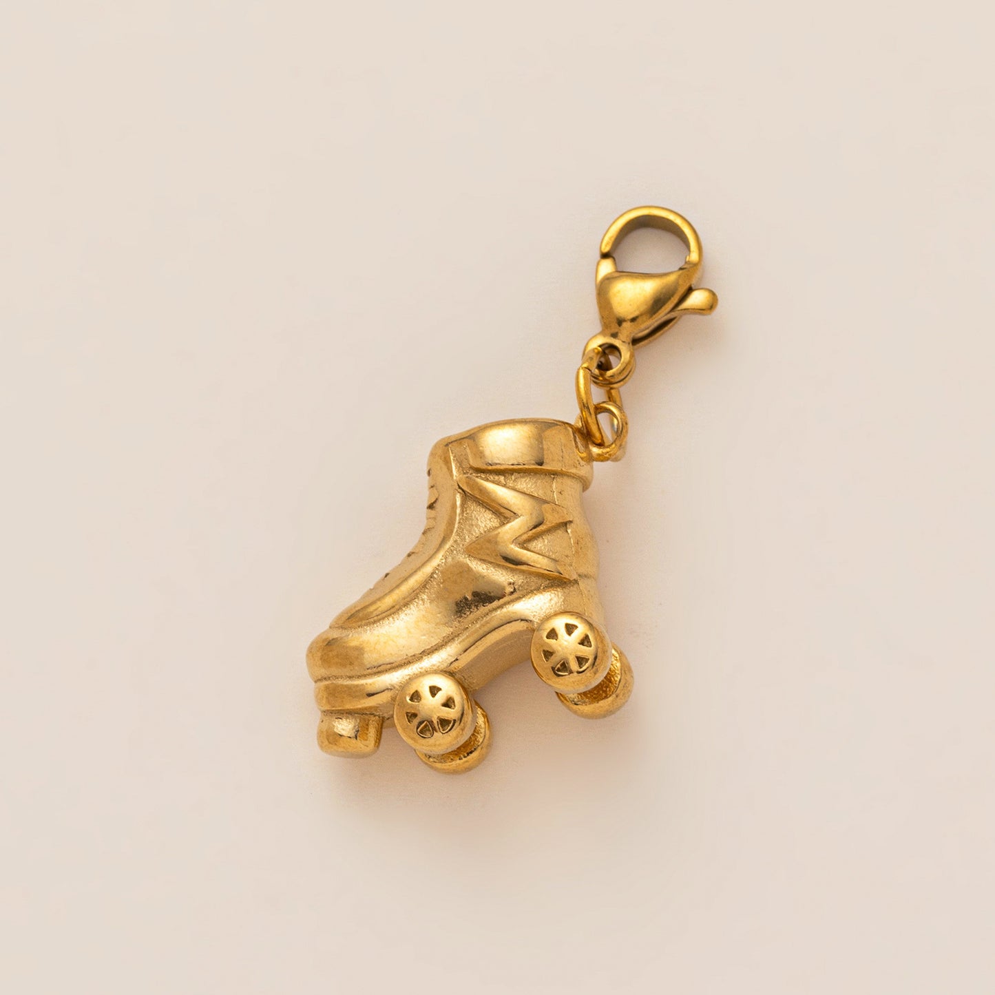 Minimalist Vintage Gold Plated Brass Geometric Charm Bar