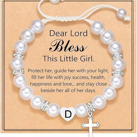 8mm Imitation Pearl Heart Woven Bracelet Unisex Fashion Jewelry Gift