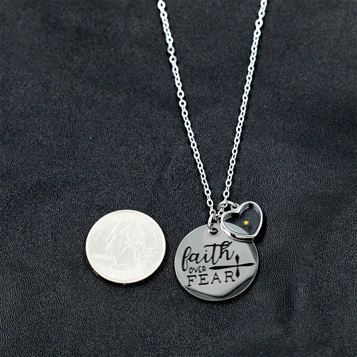 Minimalist Geometric Cross Pendant Necklace in Stainless Steel with Titanium Steel Charm and Electroplated Finish for Women