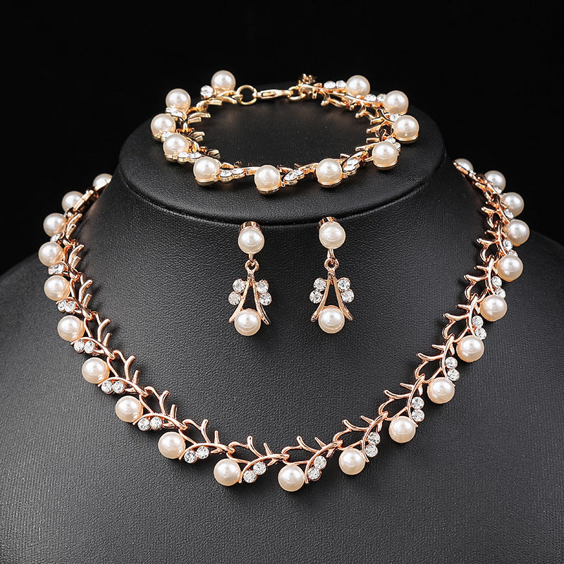 Minimalist Star Moon Cloud Universe Necklace and Earrings Set in Alloy with Electroplated Finish for Women