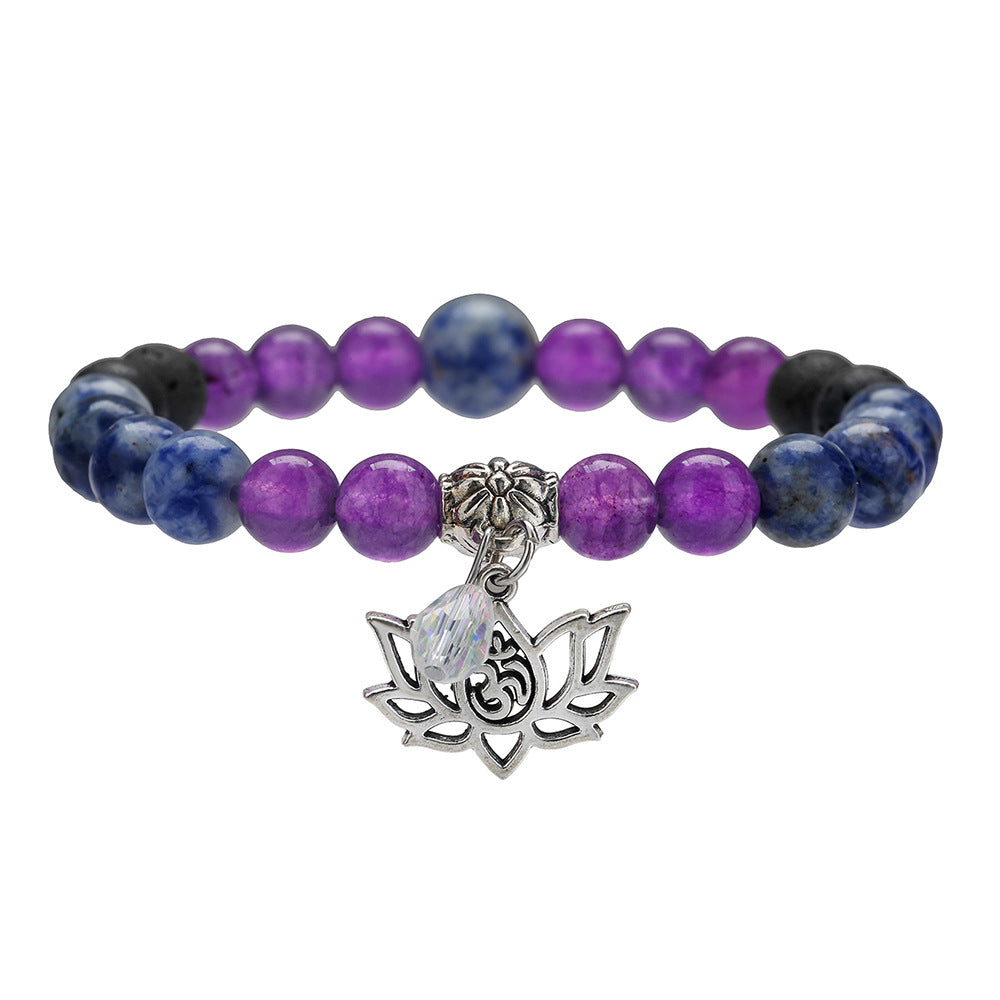 Lotus Shape Crystal Bracelet