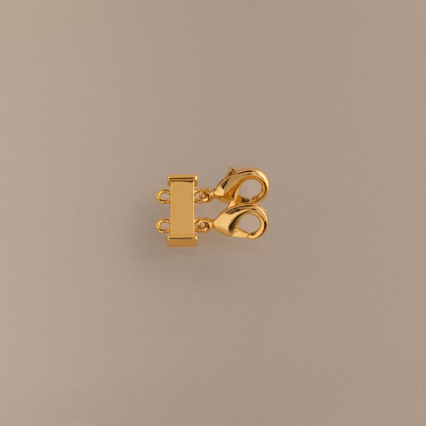 Vintage Geometric Stainless Steel PVD Gold Plated Lobster Clasp Charm Bar