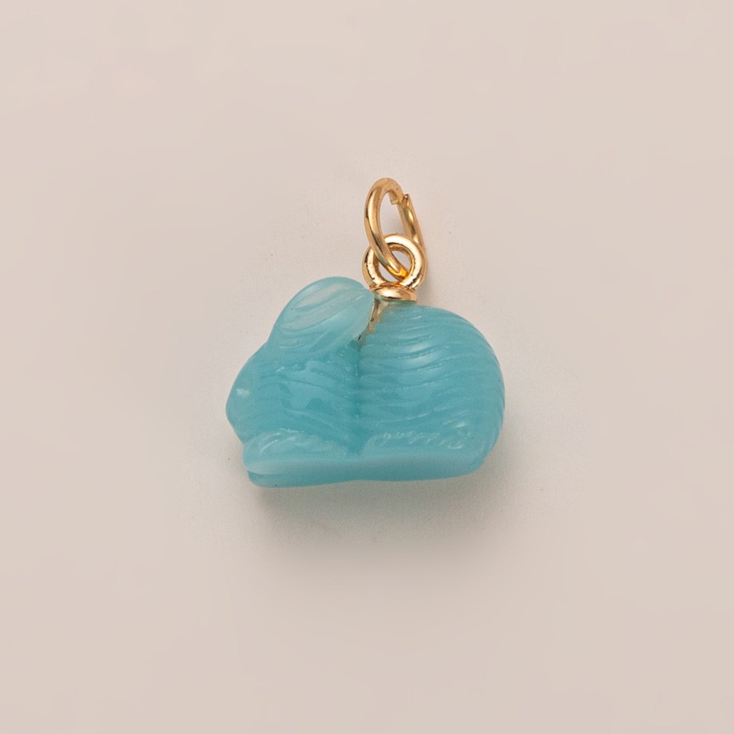 Vintage 14K Gold Plated Brass Fish Charm Bar