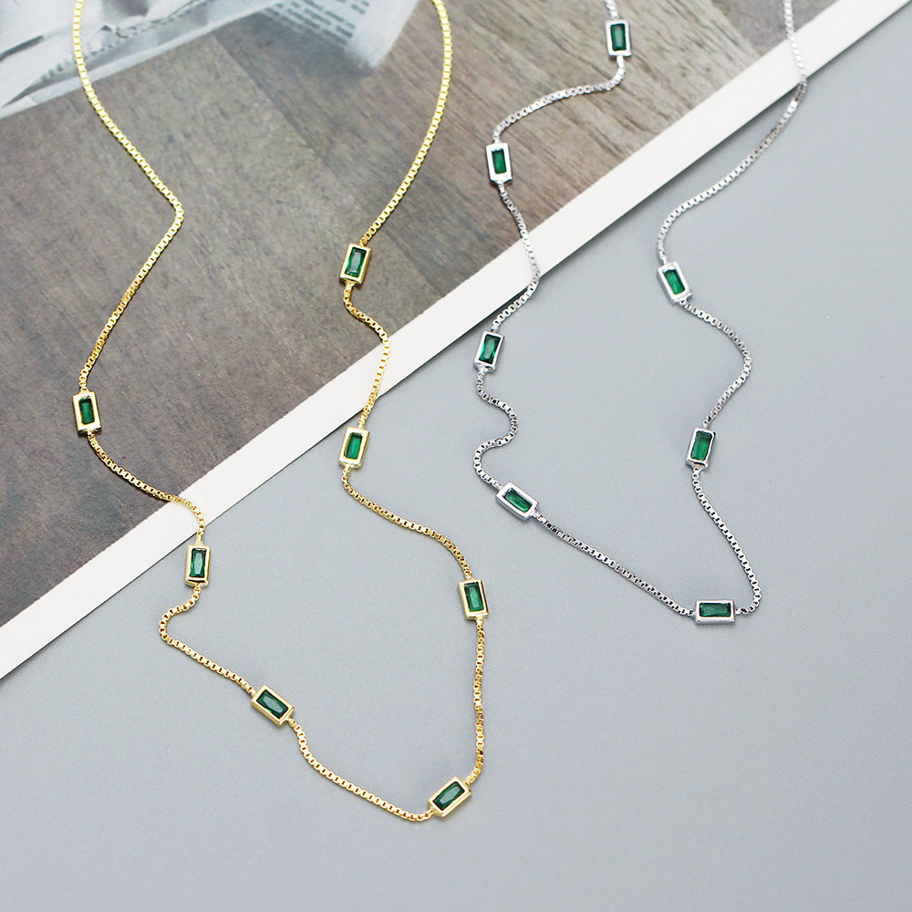 Minimalist Geometric Pendant Necklace for Women in 925 Sterling Silver with O-Chain