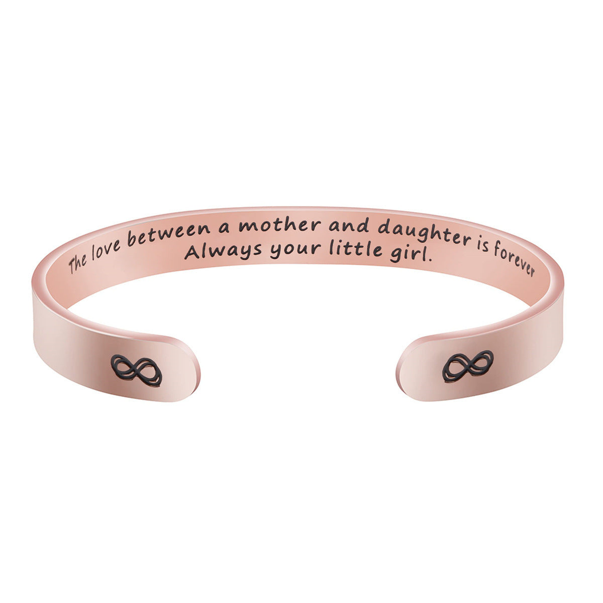 Pulsera de acero inoxidable de moda para mujer con acabado chapado, regalo ideal de Navidad, cumpleaños, Acción de Gracias para mamá