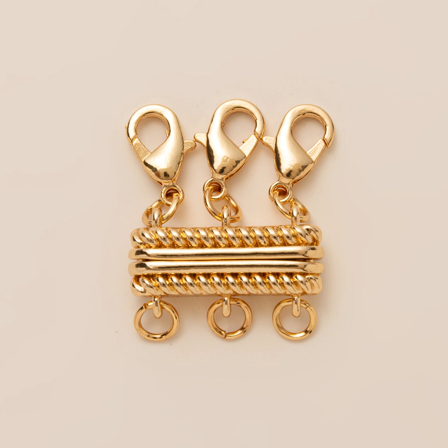 Plated Brass Magnetic Clasp Necklace Connector Charm Bar