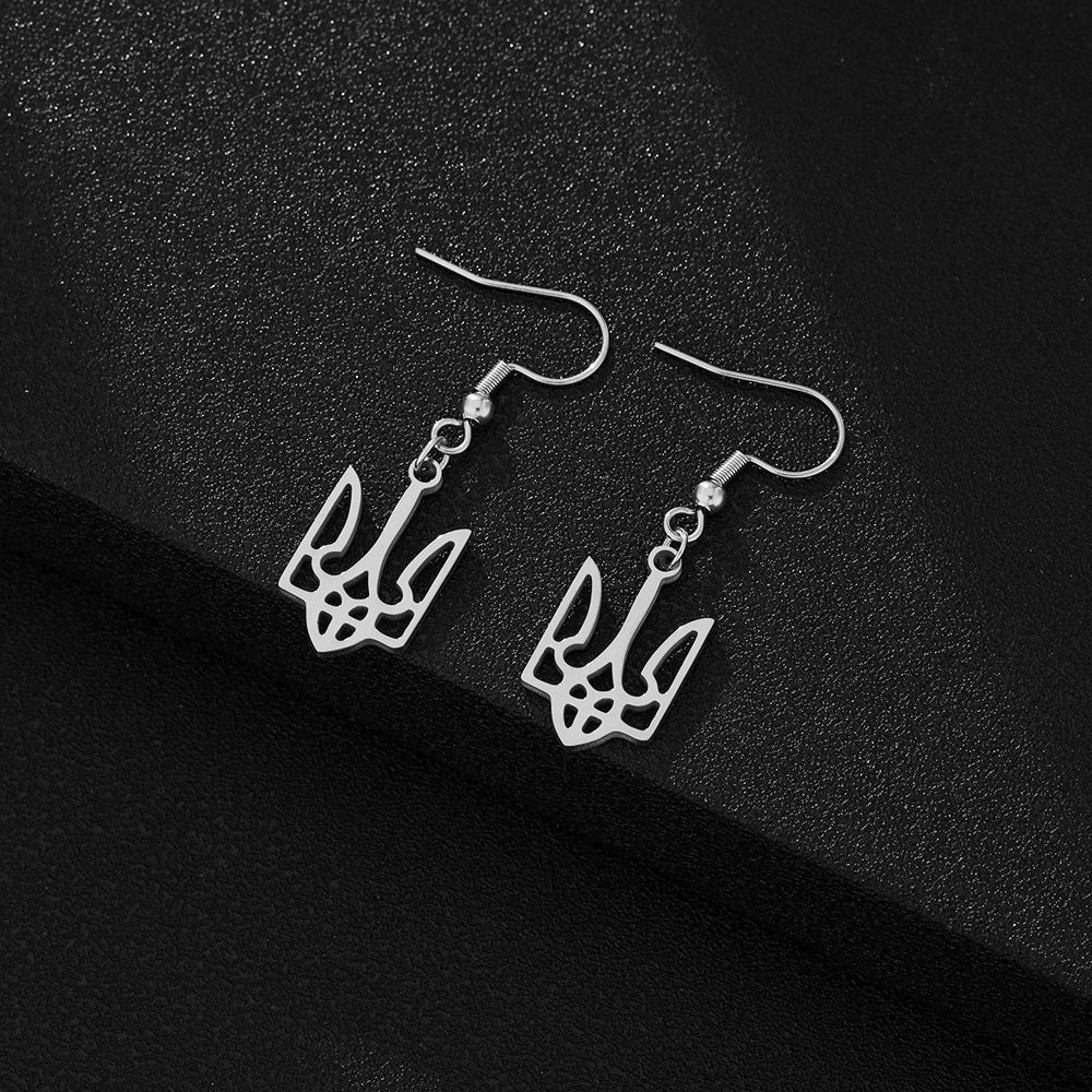 Orecchini pendenti da donna personalizzati in acciaio inossidabile placcato con forme geometriche