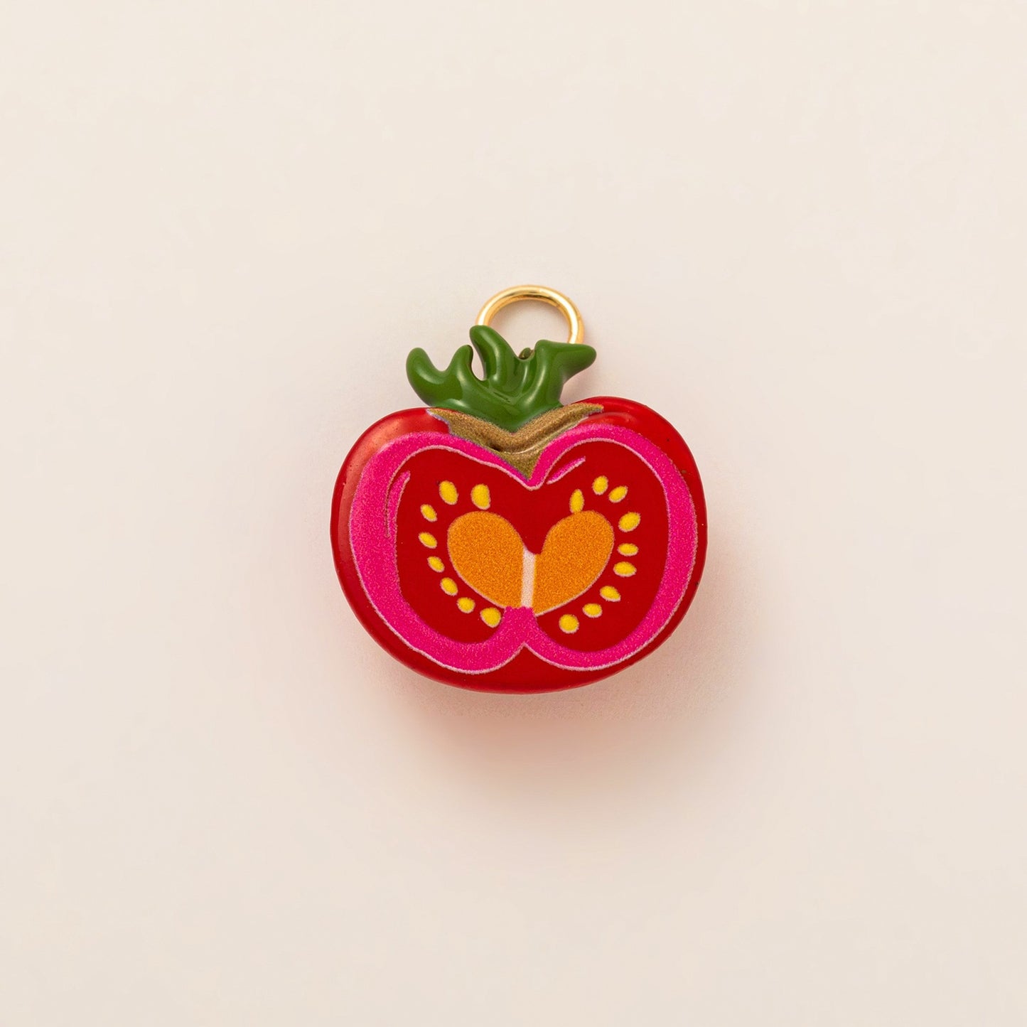 Colorful Fruit Pattern Resin Plated Charm Bar for Bag