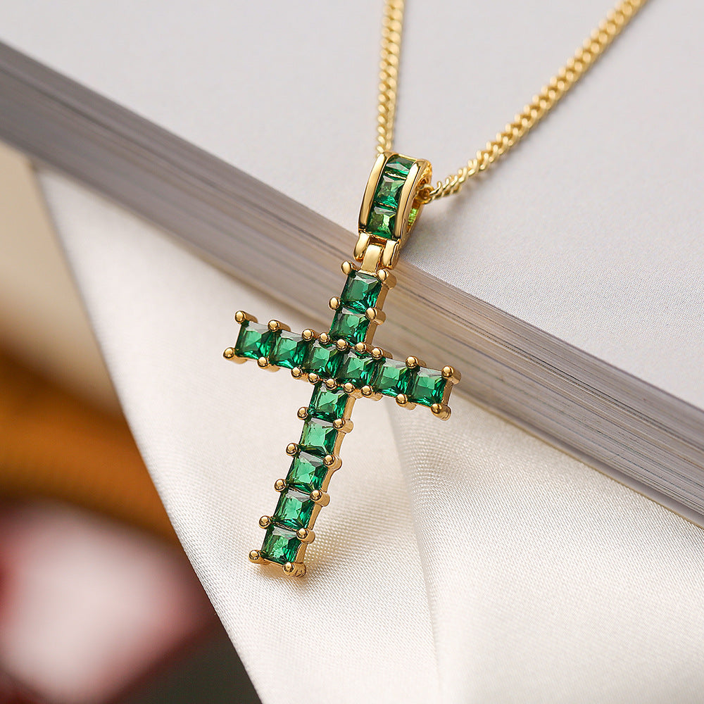 Luxury Geometric Pendant Necklace for Women in Copper with Gold Plating, Fashionable and Unique Statement Jewelry