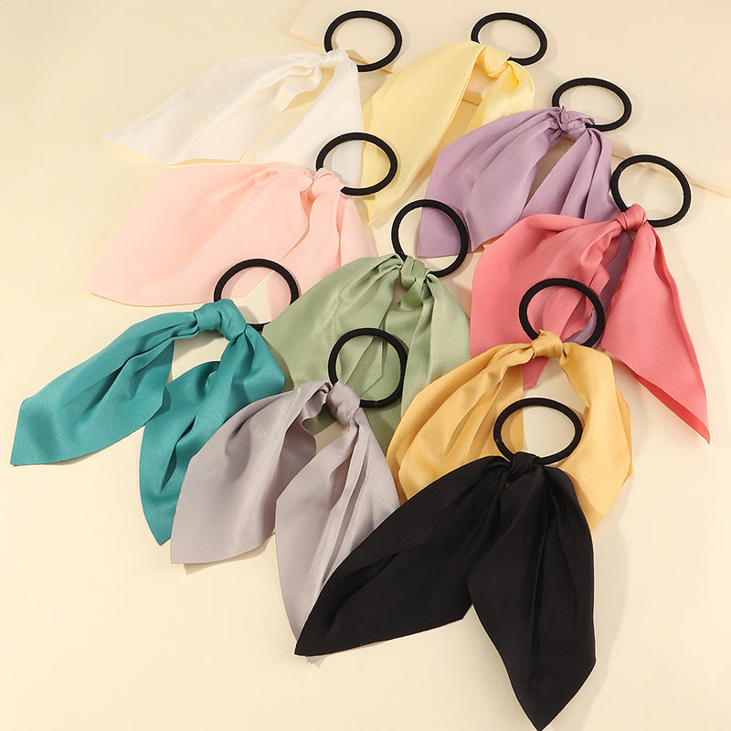 Set de Accesorios para el Cabello de Niñas, Lazos de Estilo Coreano, Diadema de Color Sólido Minimalista y Gomas Elásticas, Accesorios para el Pelo en Forma de U
