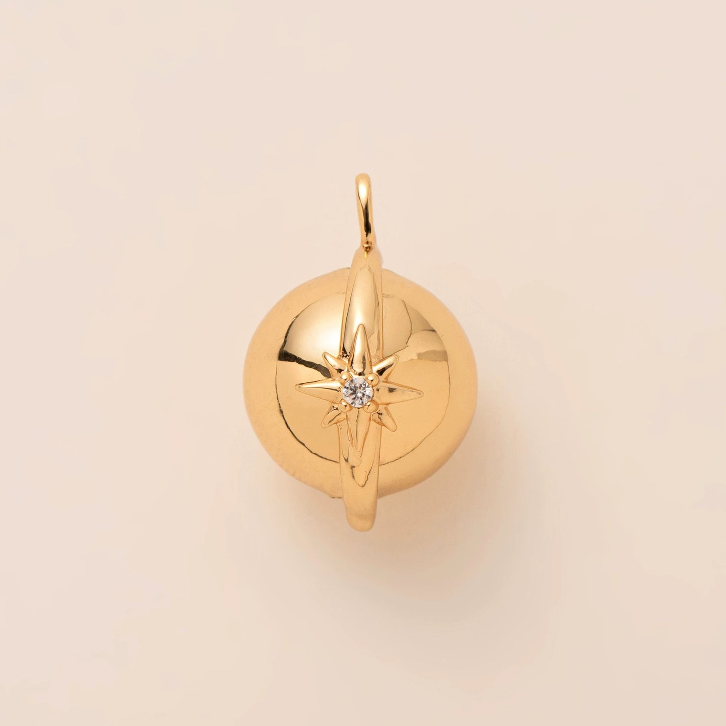 Vintage Geometric Star Moon Plated Brass Stainless Steel Pendant Necklace Charm Bar