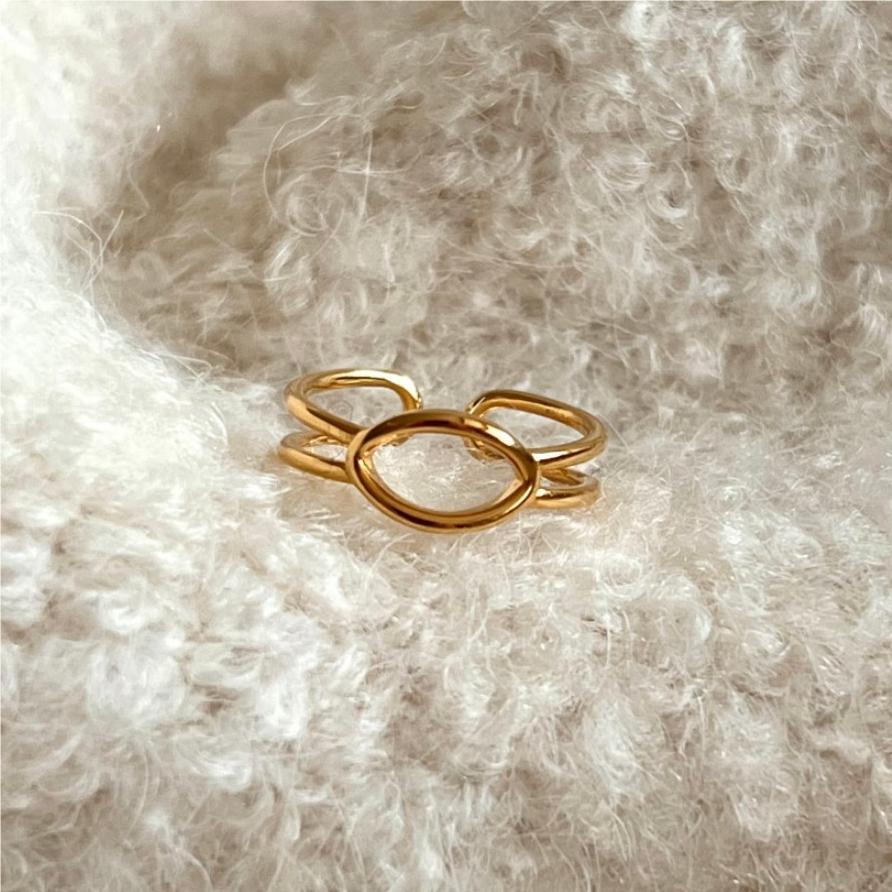 Minimalist Sweet Geometric 925 Sterling Silver Ring for Women
