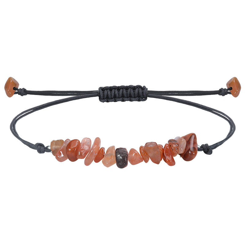 Elegant Geometric Crystal Beaded Bracelet Unisex Handmade Stone Jewelry