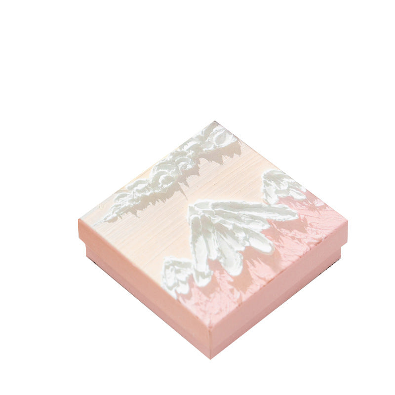 Caja de regalo de cartón premium con tapa para empaque de anillos, collares, pulseras y pendientes