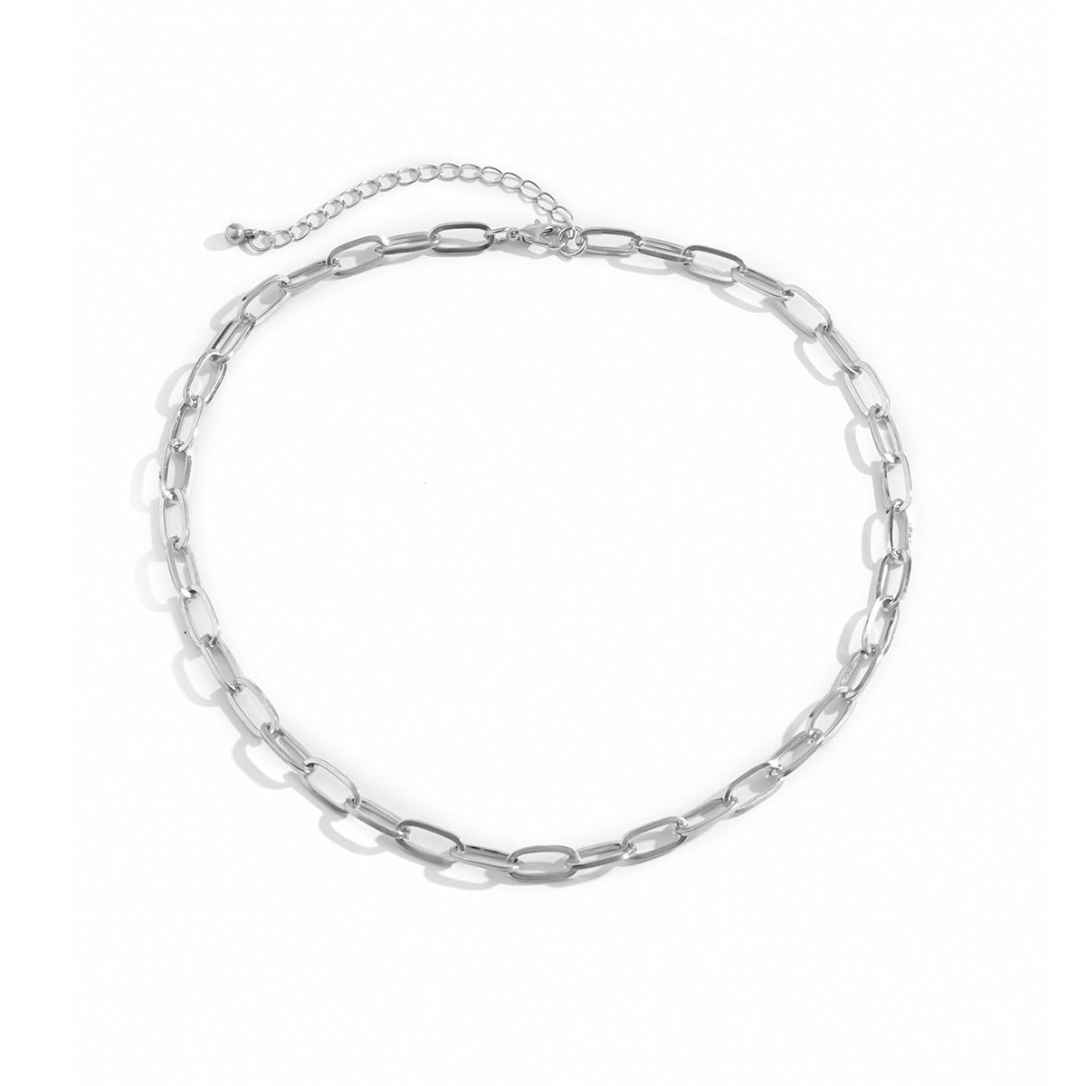 Collana Pendente Geometrica Minimalista da Donna con Catena a Croce, in Ferro Elettroplaccato, Leggera e Versatile
