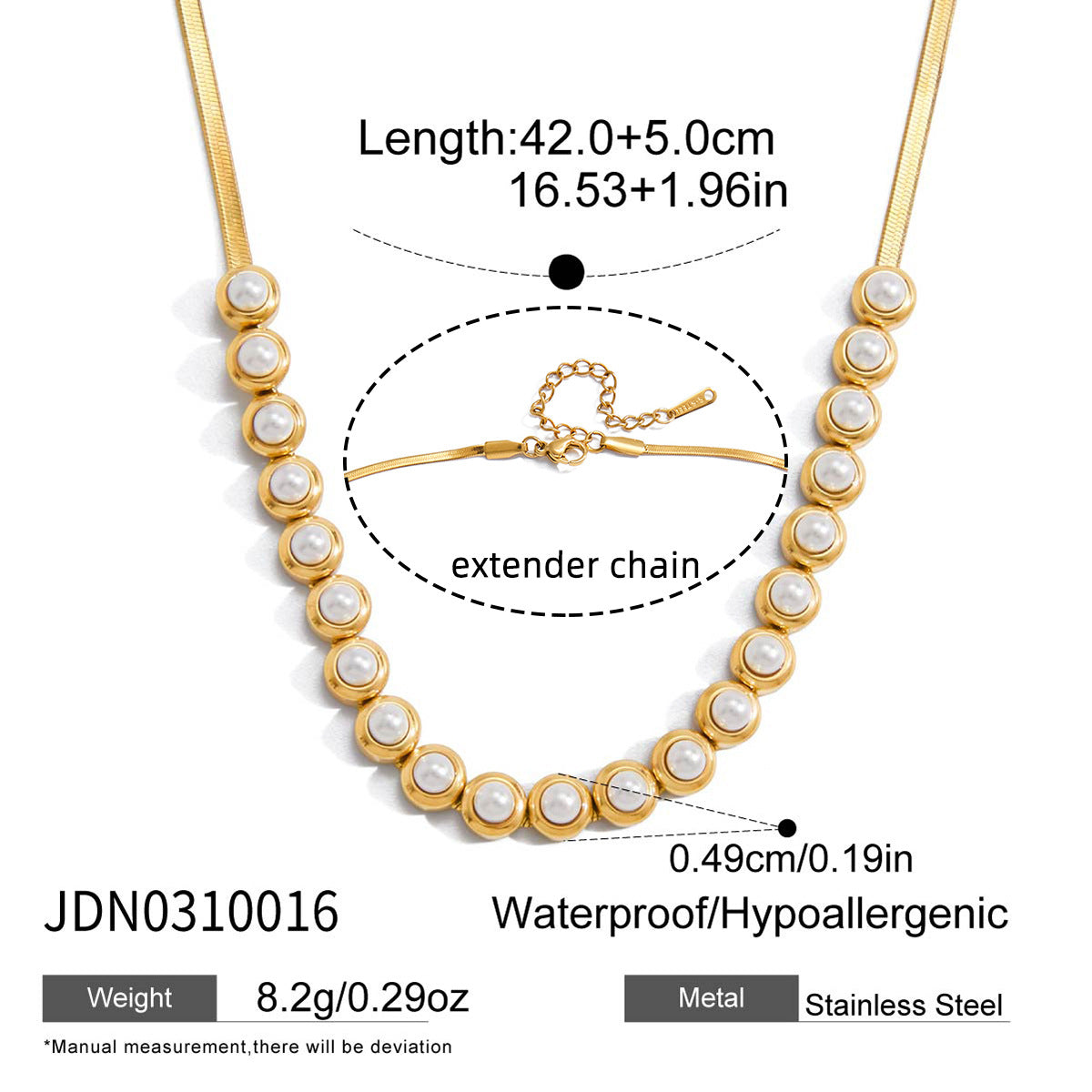 Set collana e bracciale minimalista con ciondolo a stella, luna, nuvola e universo in acciaio al titanio con dettagli in perle e finitura galvanizzata da donna