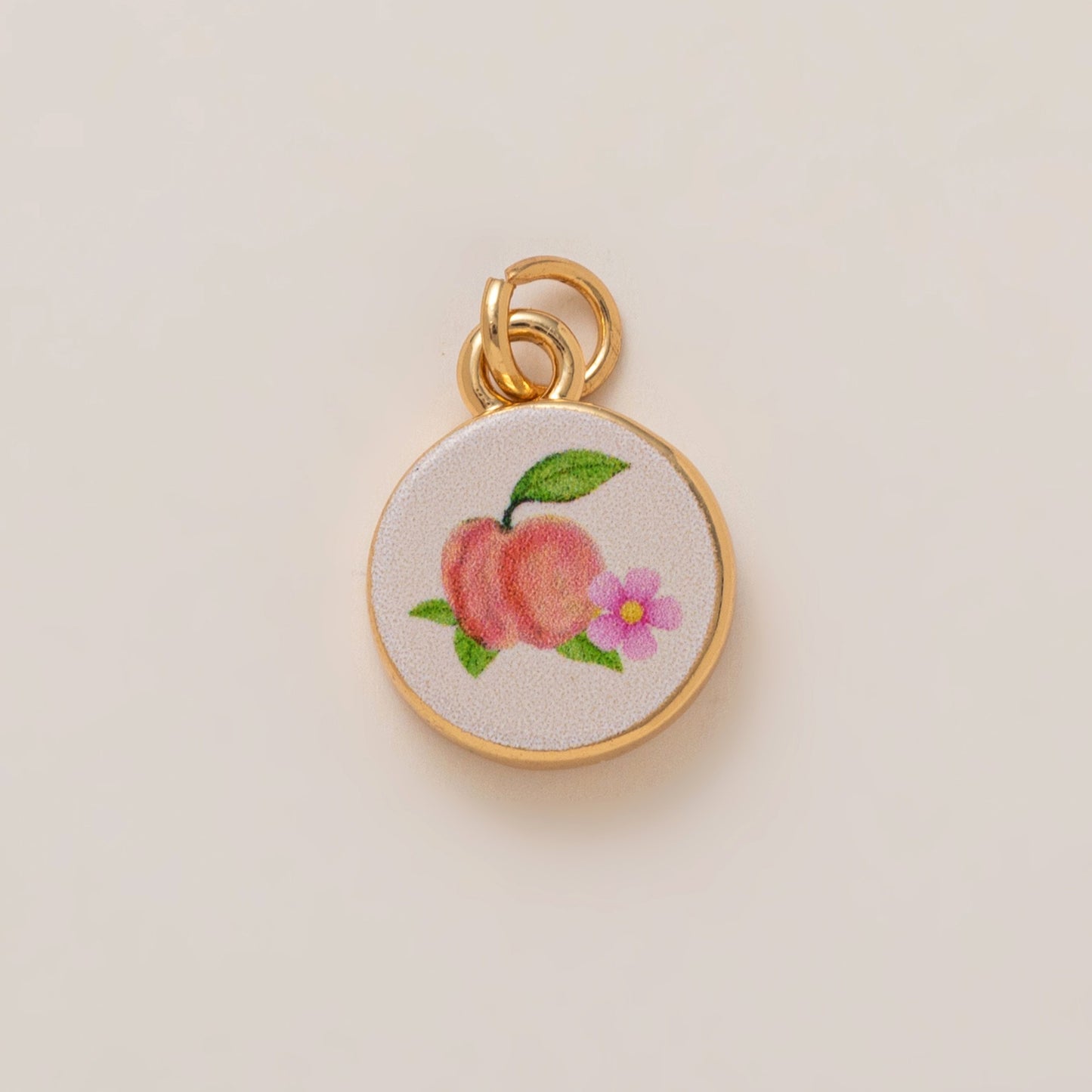 Vintage Floral Moon Star Letter Enamel Plated Brass Shoe Charm
