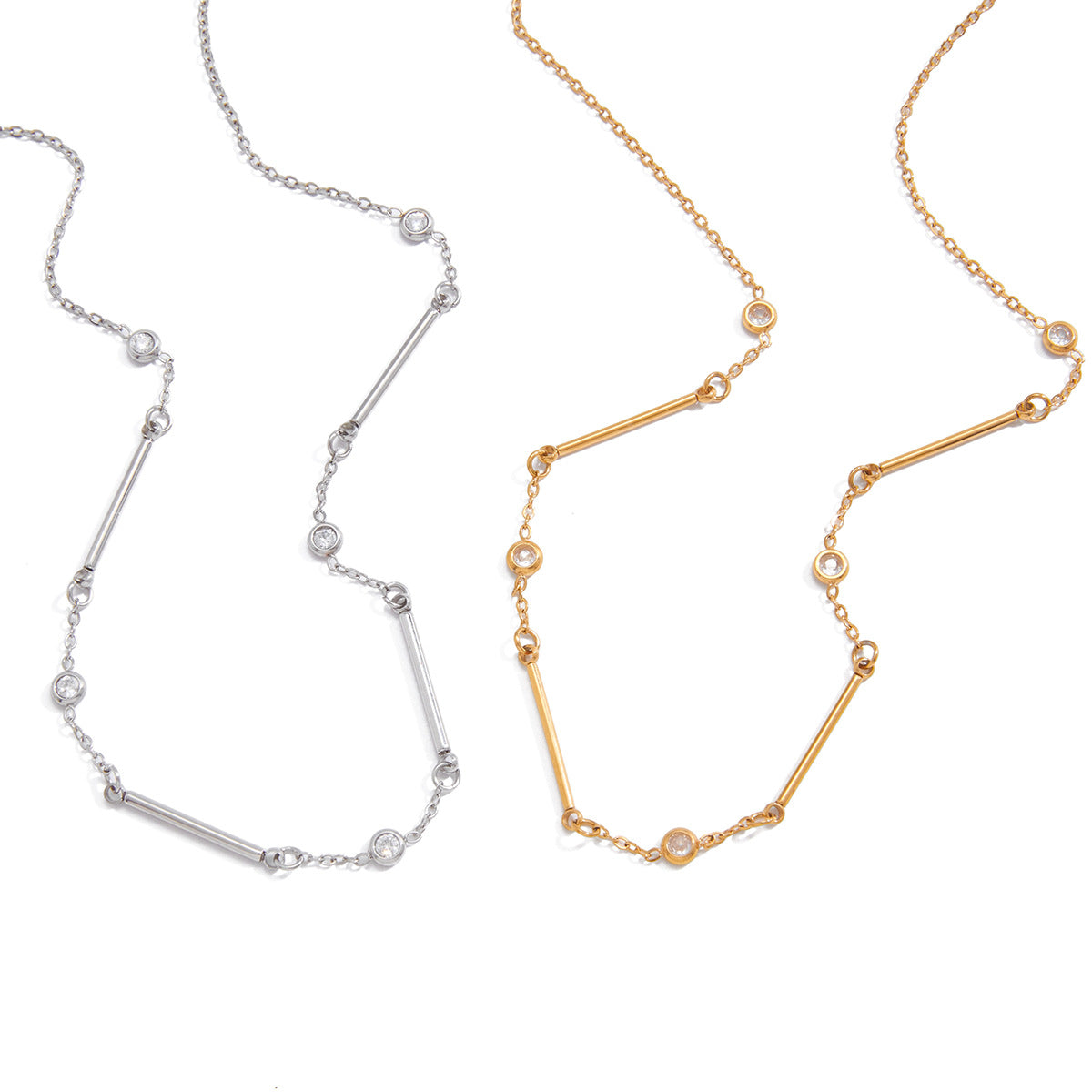 Minimalist Elegant Heart Stainless Steel PVD Necklace for Women