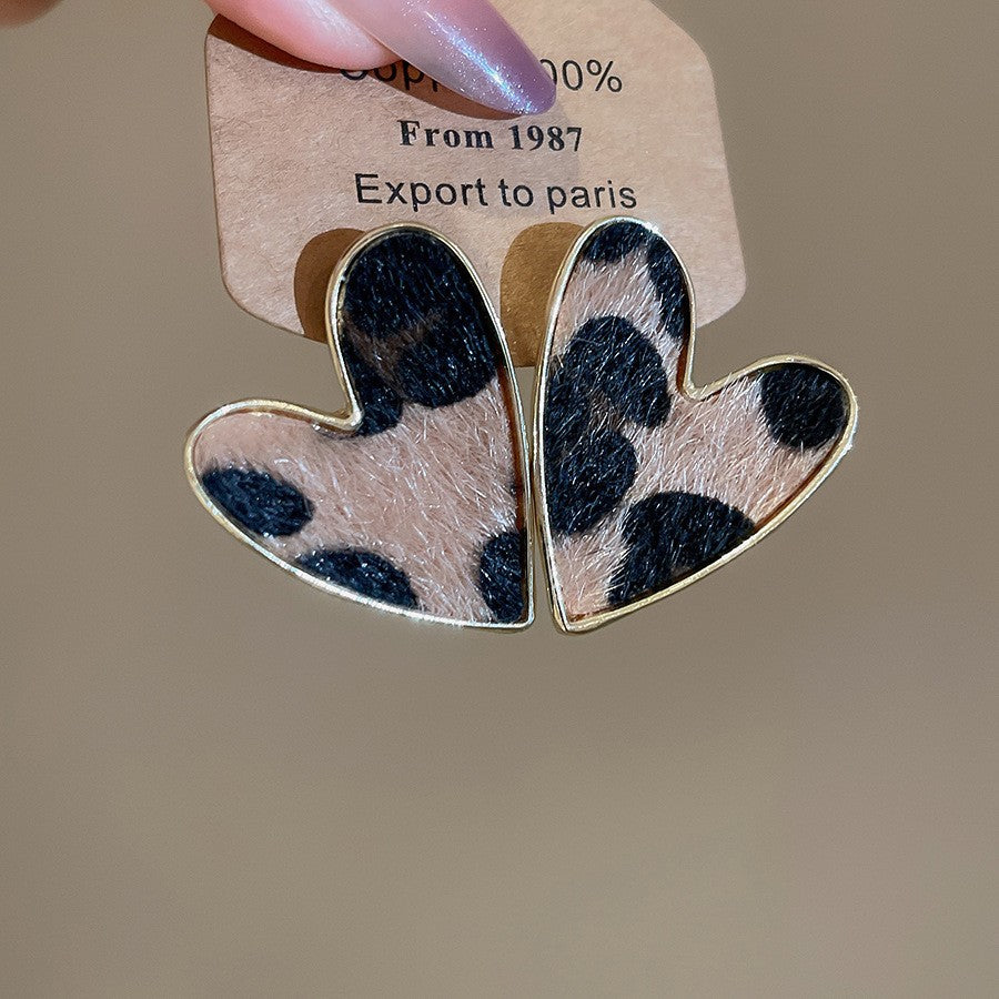 Orecchini pendenti in pelle geometrici minimalisti retrò con perni in argento sterling 925, finitura galvanizzata, da donna