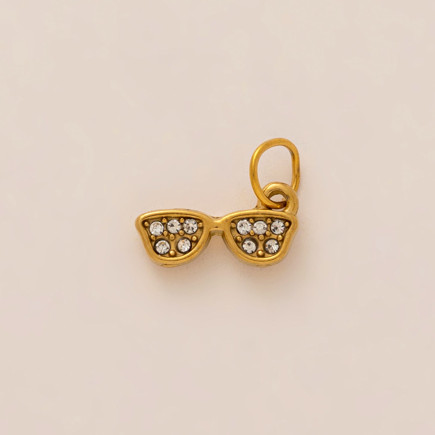 Vintage 18K Gold Plated Stainless Steel Bee Charm Bar for Women