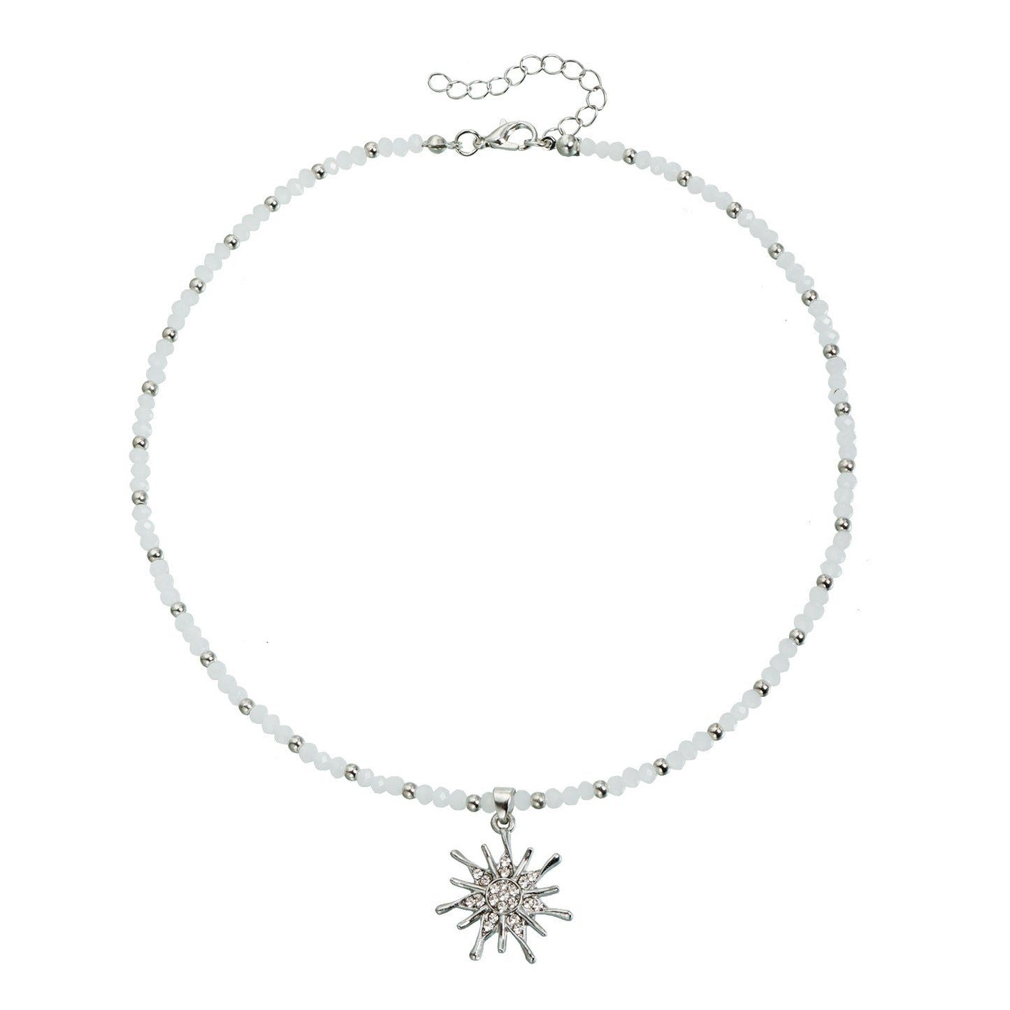 Heart Geometric Alloy Plated Necklace Set for Women