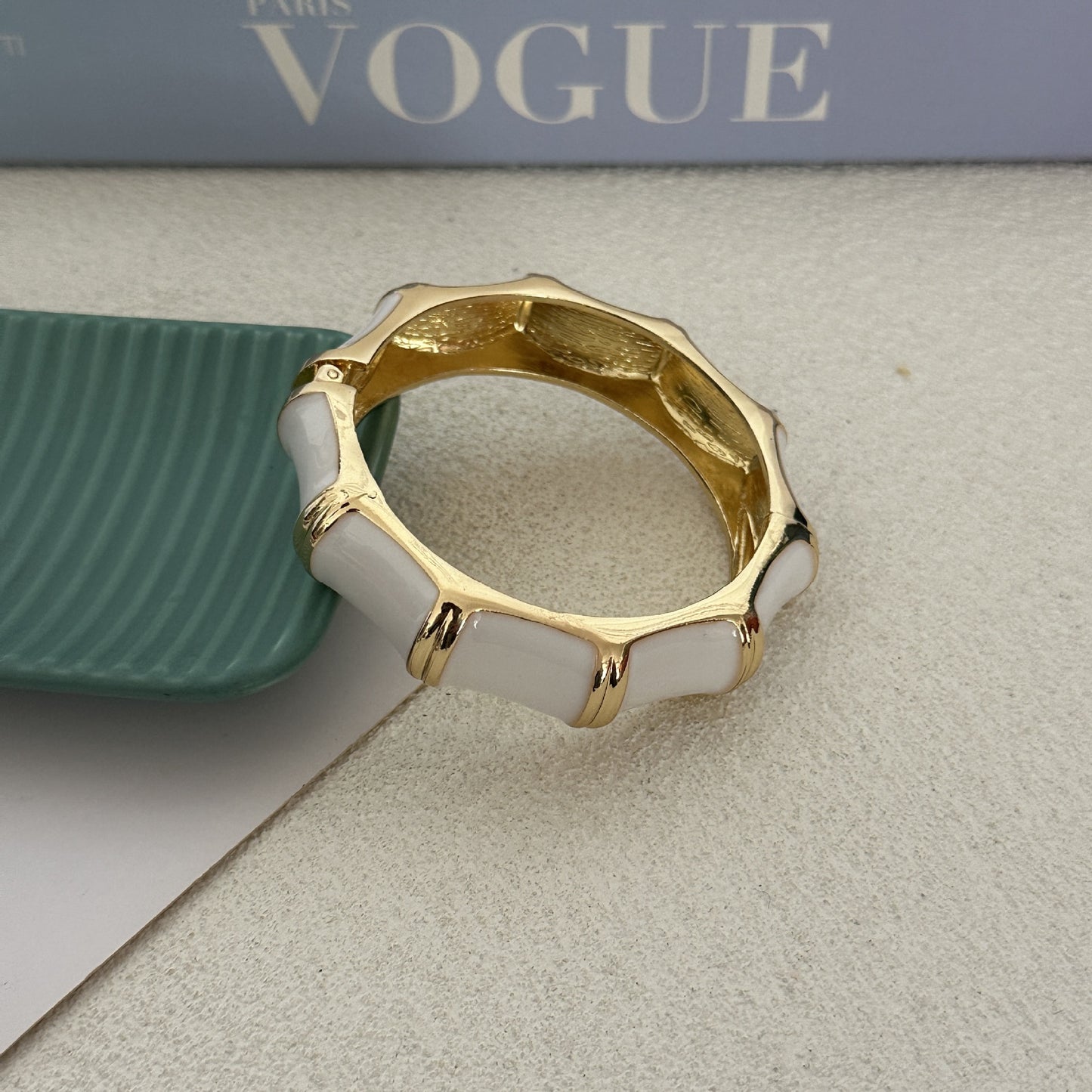 Bracciale in lega placcato olio con gocce geometriche di lusso