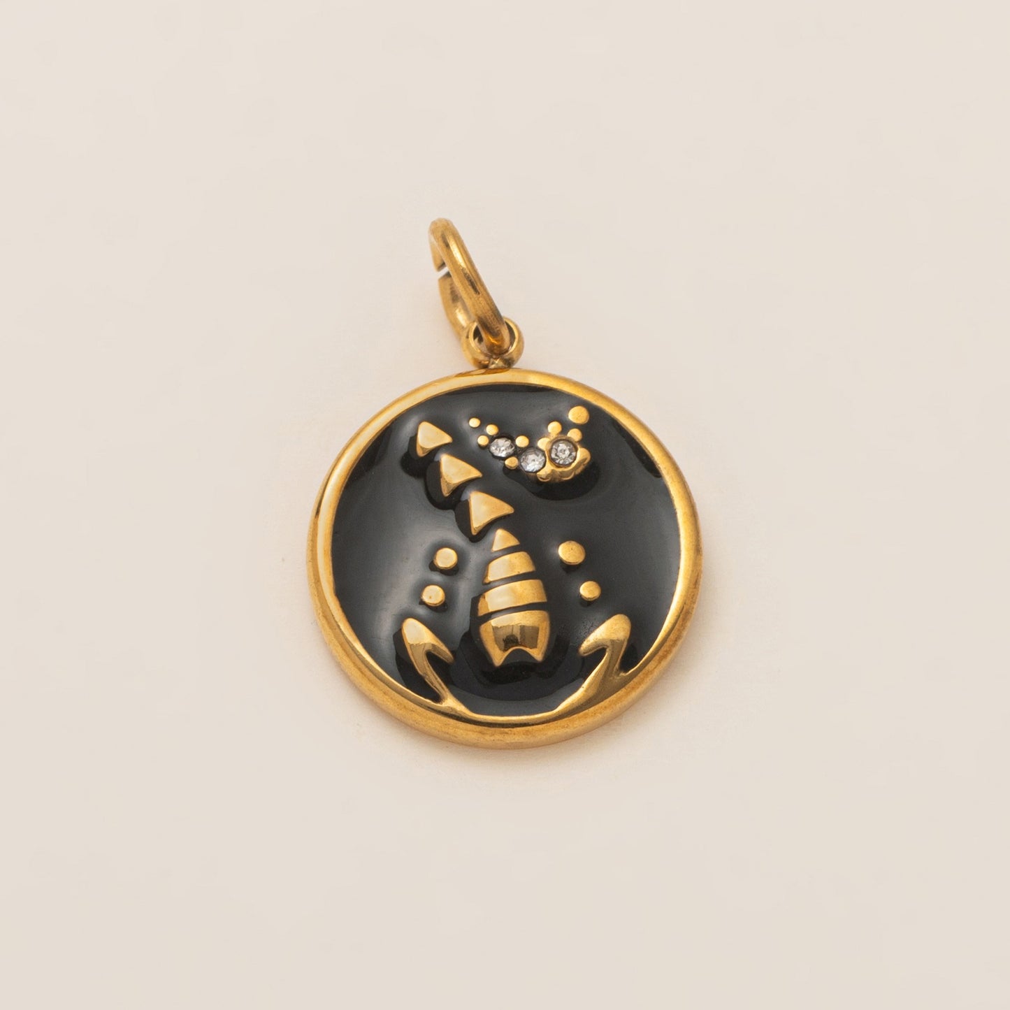 Vintage 18K Gold Plated Stainless Steel PVD Zodiac DIY Charm Bar