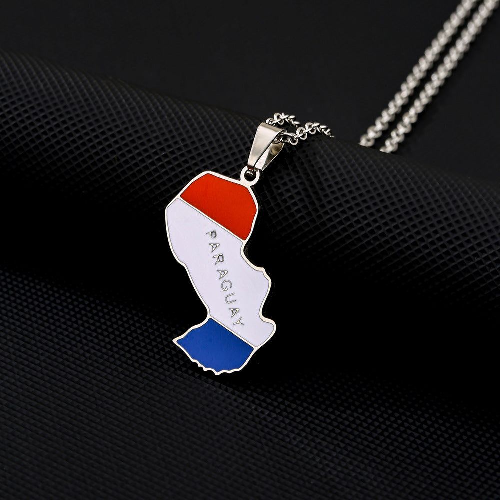 Collar con colgante geométrico minimalista de acero inoxidable con dije de acero de titanio y acabado chapado para mujeres y hombres
