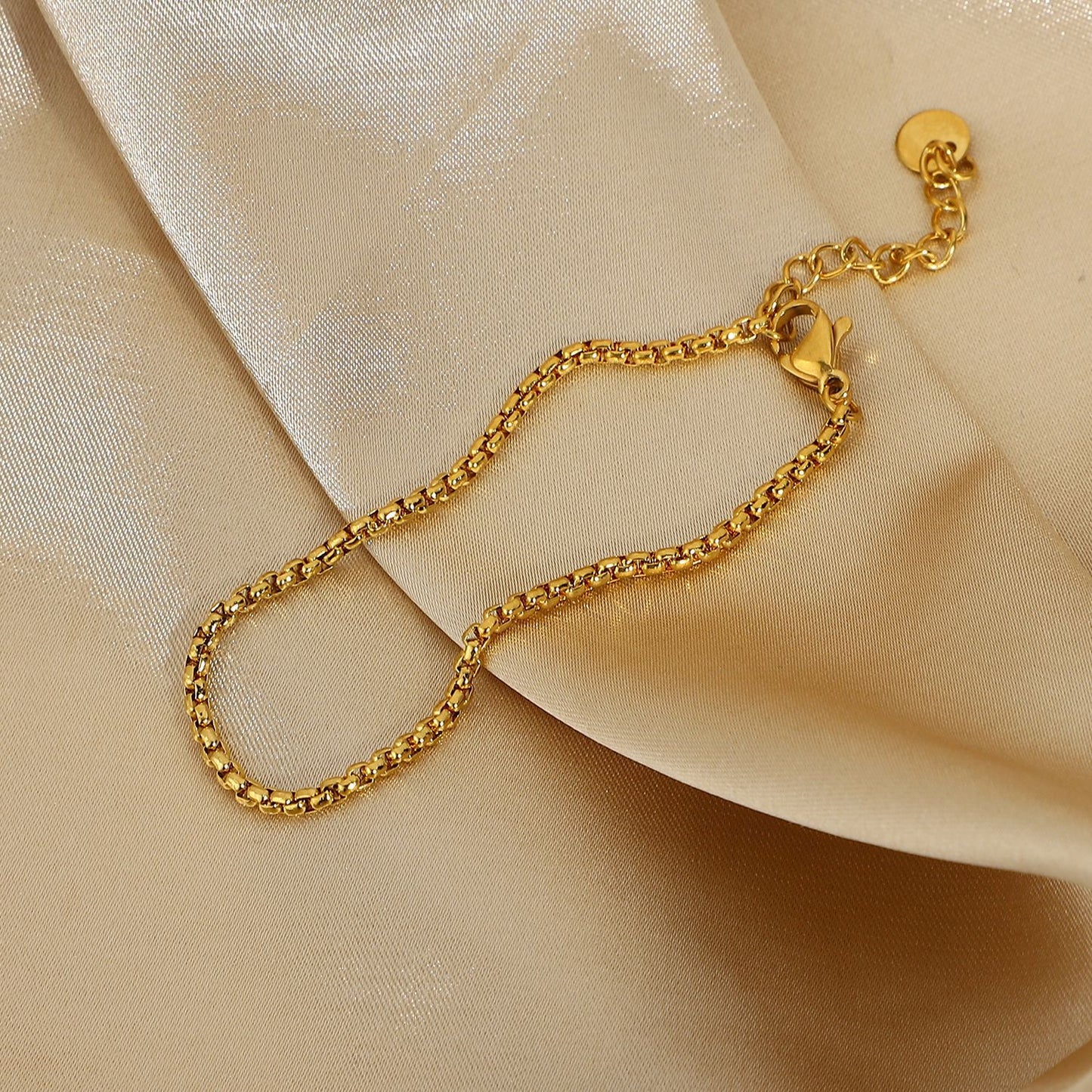 Collana Minimalista a Catena Serpentina in Acciaio Inossidabile Gioielli Geometrici da Donna