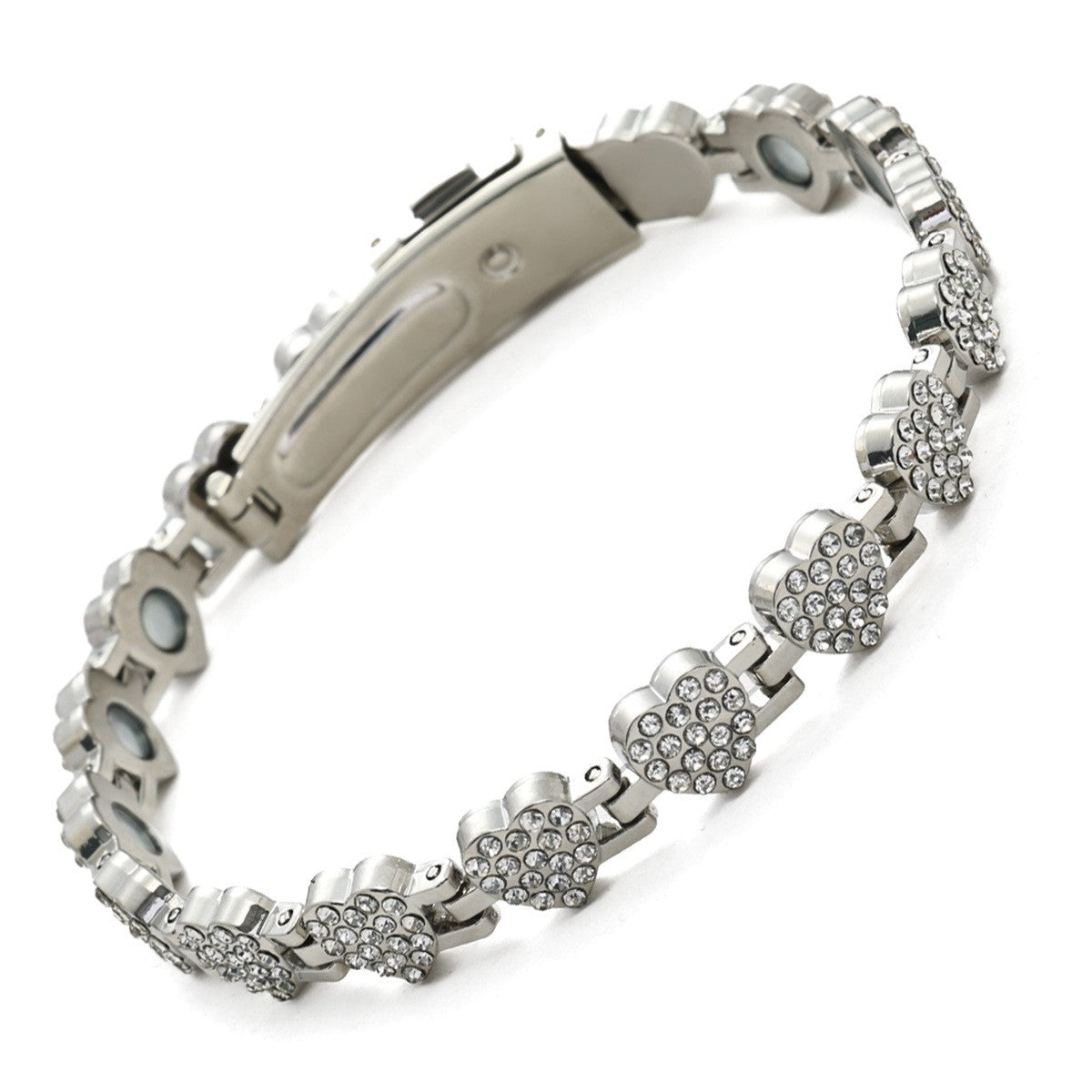 Bracciale Minimalista Magnetico Regolabile a Forma di Foglia in Lega di Zinco Placcato con Design Geometrico per Donna e Uomo