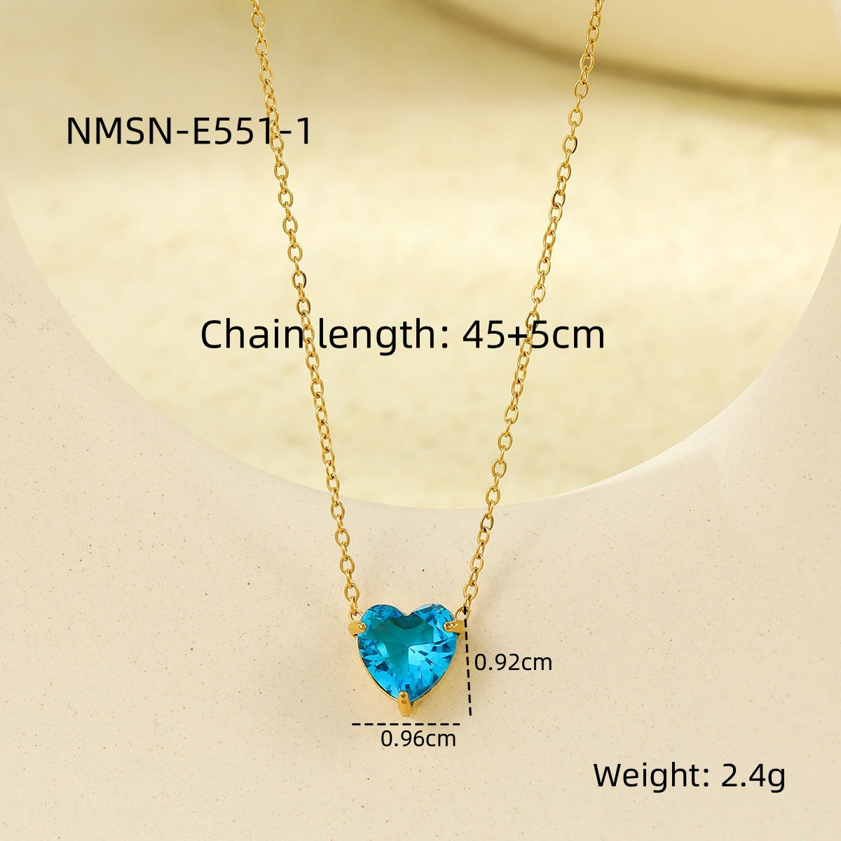 Minimalist Heart-Shaped Stainless Steel Pendant Necklace with Rhinestone Inlay and 18K Gold Plating for Women