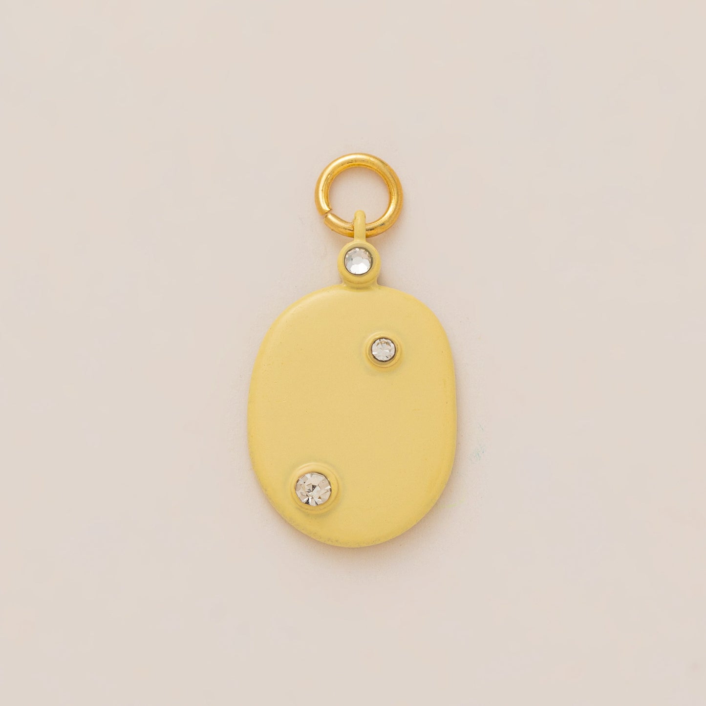 Fashion Gold Plated Brass Heart Round Geometric Cubic Zirconia Charm Bar for Unisex