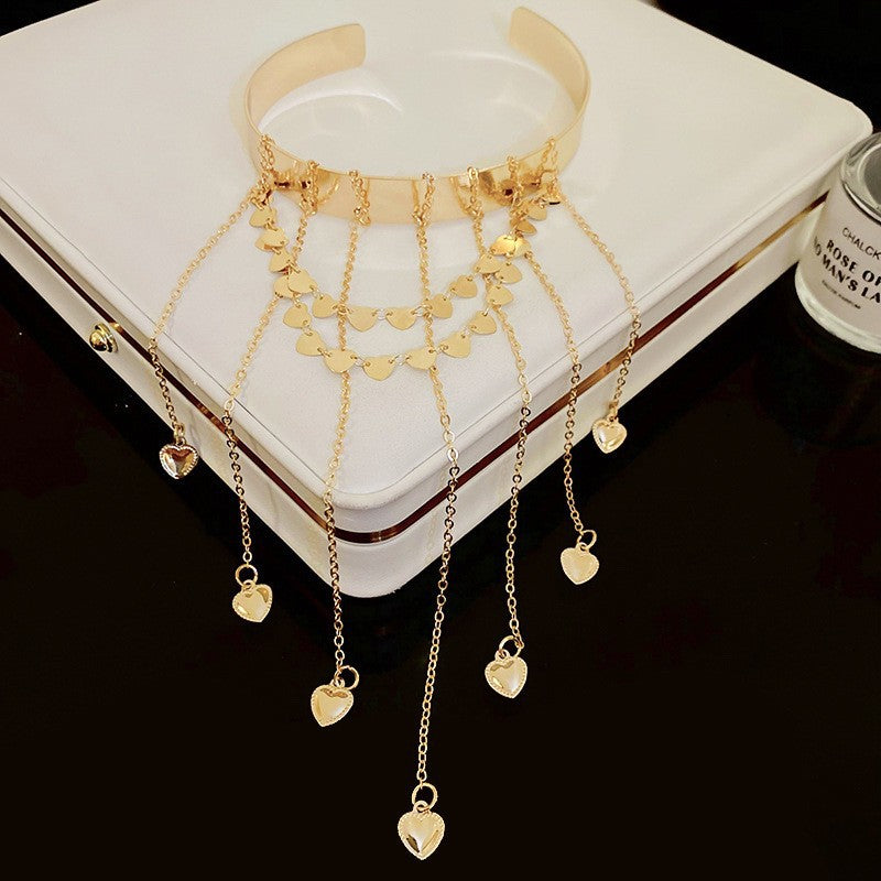 Pulsera Cóncava Irregular Minimalista para Mujer en Aleación de Latón con Acabado Galvánico