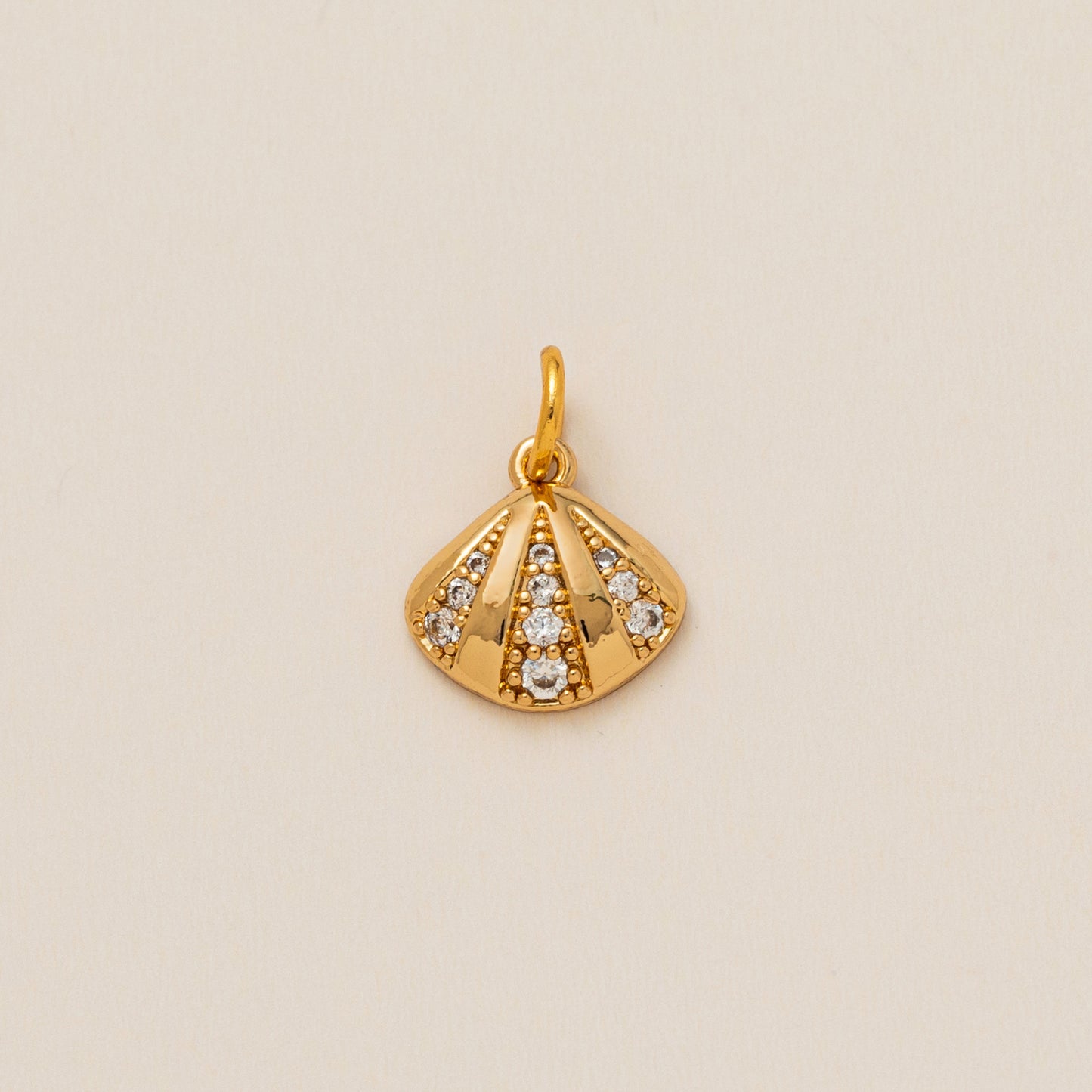 Minimalist Plated Brass Heart Charm Bar