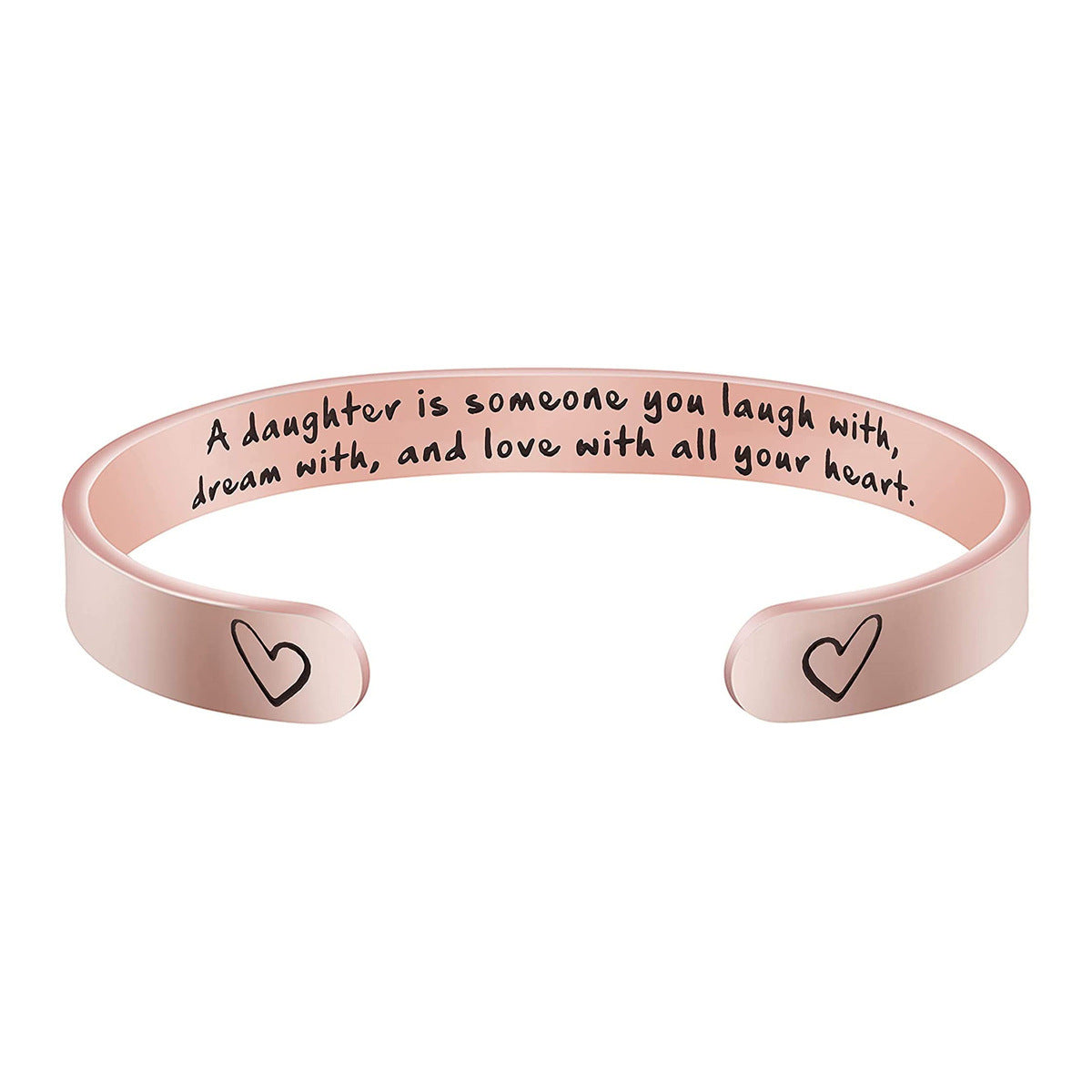 Pulsera de acero inoxidable de moda para mujer con acabado chapado, regalo ideal de Navidad, cumpleaños, Acción de Gracias para mamá