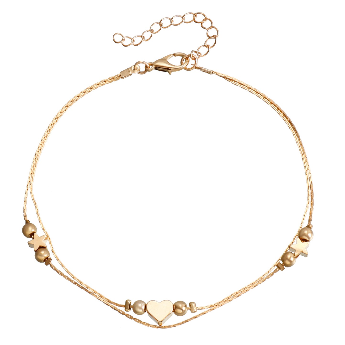 Minimalist Star Geometric Alloy Women's Foot Chain, Fashion Beach Jewelry for Travel Gift, Wedding Anniversary, Employee Appreciation
