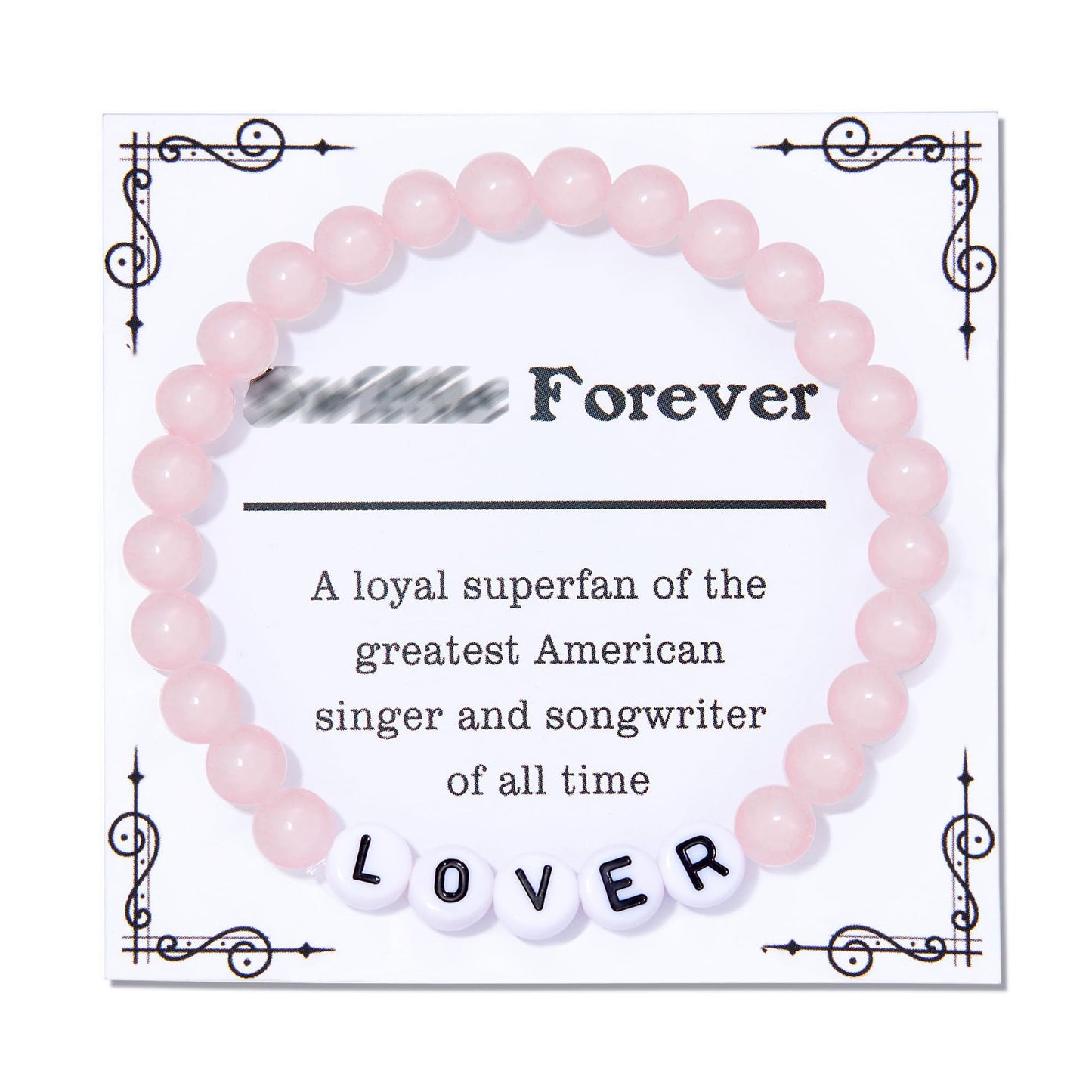Love Letter Resin Stretch Bracelet for Women