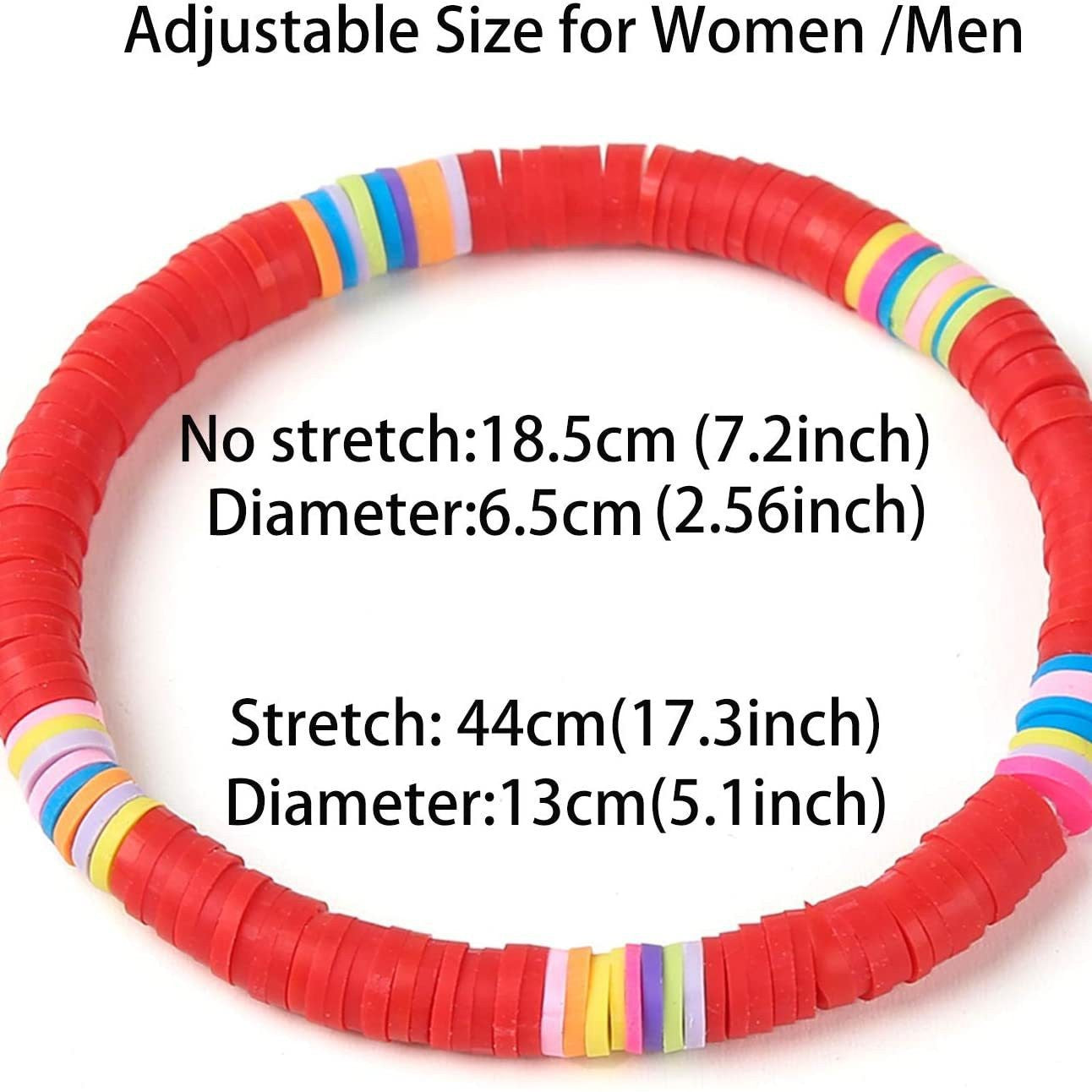 Bohemian Geometric Resin Bracelet Unisex Colorful Rainbow Hand Jewelry