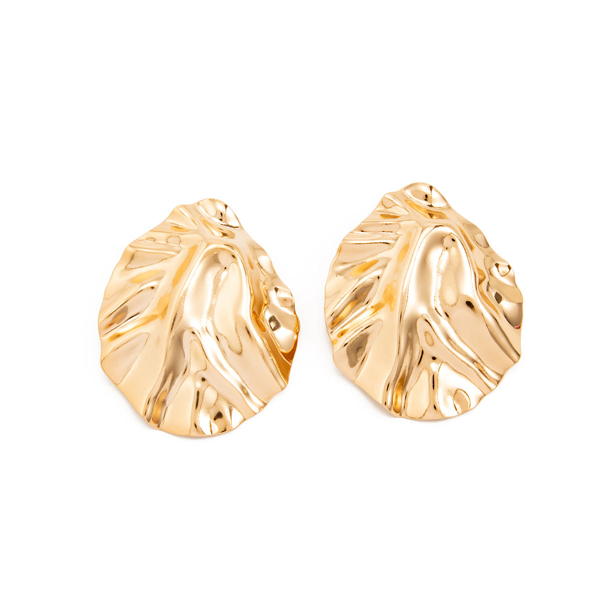 Minimalist Geometric Plated Iron Irregular Earrings for Women