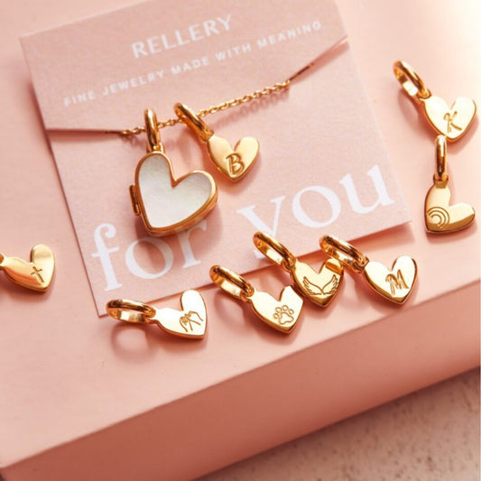 Minimalist Heart Shape Stainless Steel PVD Gold Plated DIY Charm Bar Necklace