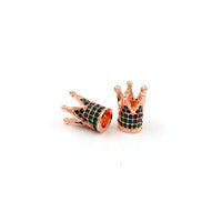 Plated Alloy Rhinestone Charm Bar