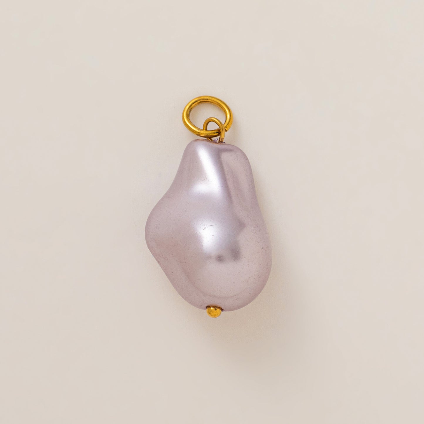 Barra de dijes de perla, pez, coral, caracola, caballito de mar, estrella de mar, corazón, de latón chapado, minimalista
