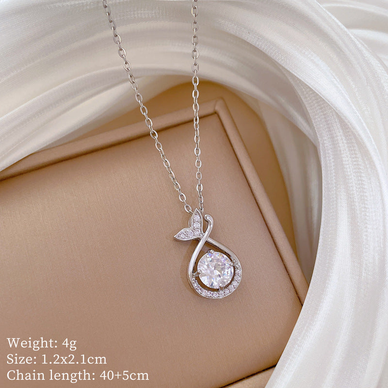 Geometric Style Titanium Steel Necklace with Copper Pendant Plated in Real Gold for Women and Men