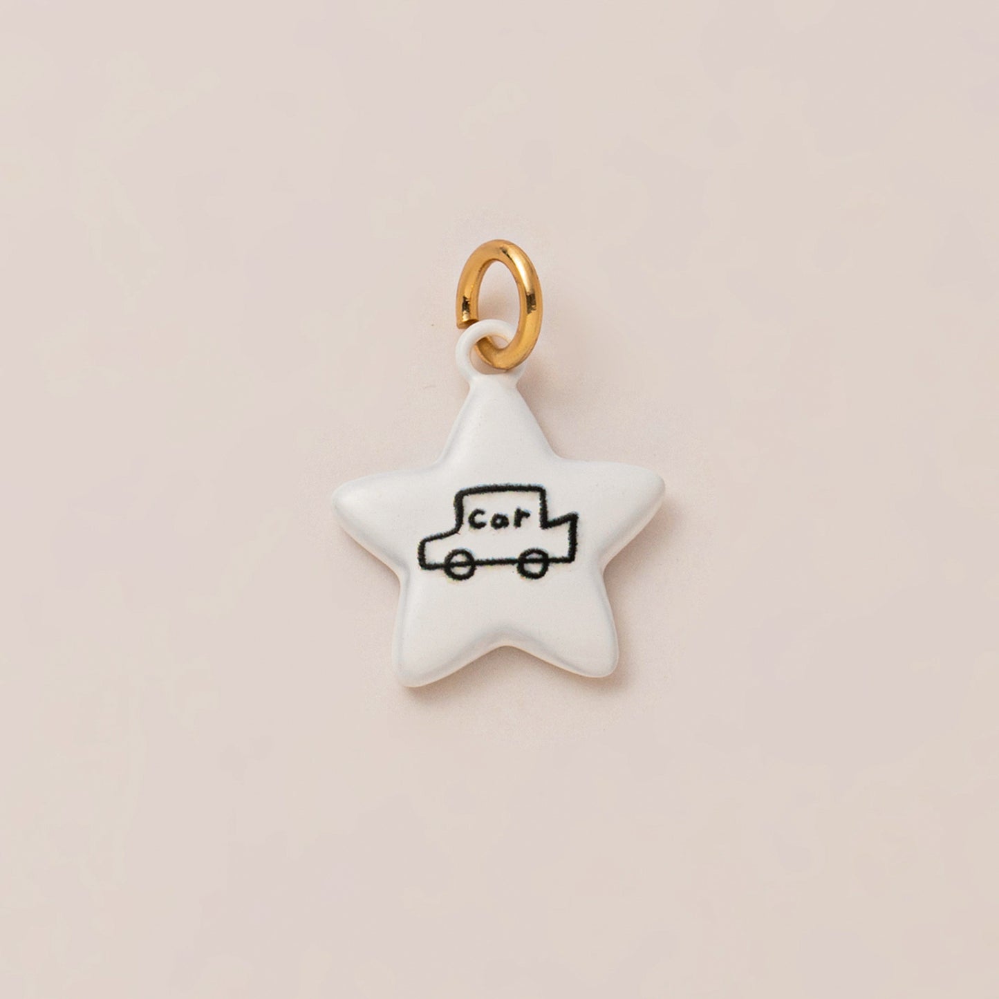 Minimalist Floral Plated Alloy Bag Charm