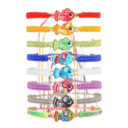 Casual Cartoon Fish Alloy Acrylic Bracelet for Women and Men