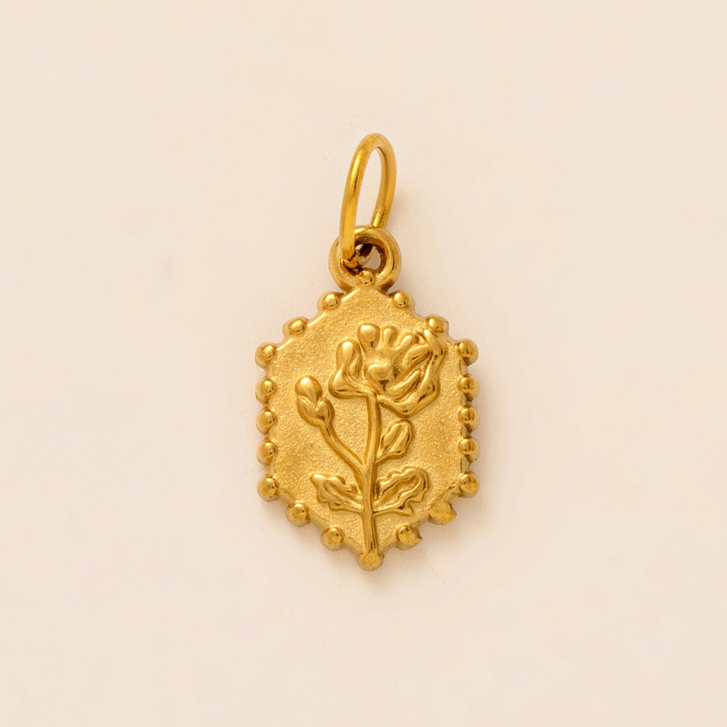 Ciondolo Fai da Te Vintage in Acciaio Inossidabile Placcato Oro 18K, Charm a Stella, Rivestito in PVD