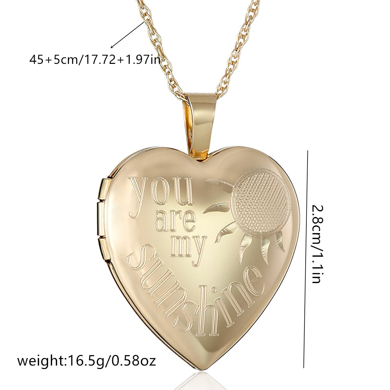 Natural and Fresh Heart-Shaped Stainless Steel Necklace with Titanium Steel Pendant and Polished Finish for Women