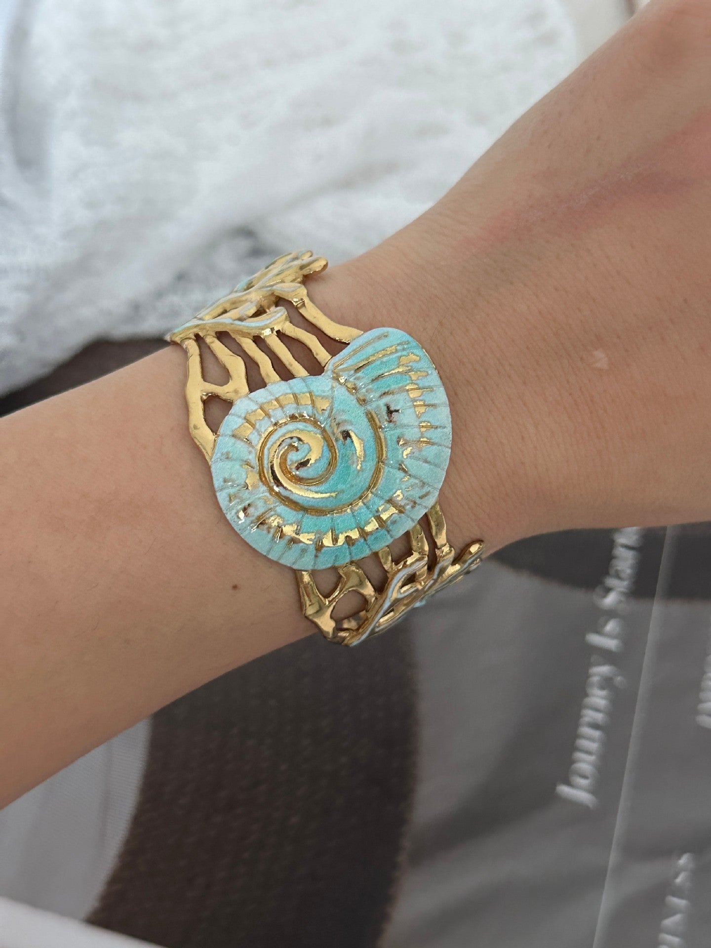 Starfish Stainless Steel Plated Bracelet for Women
