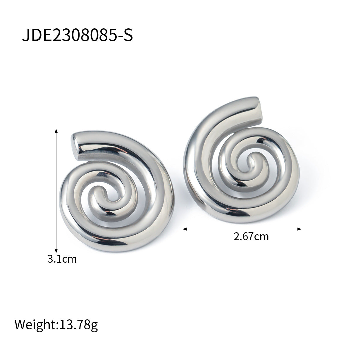 Elegant Geometric Stainless Steel Plated Earrings with Cubic Zirconia and Pearl